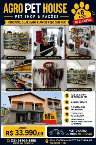 Casa de ração/Agropecuária/Pet Shop