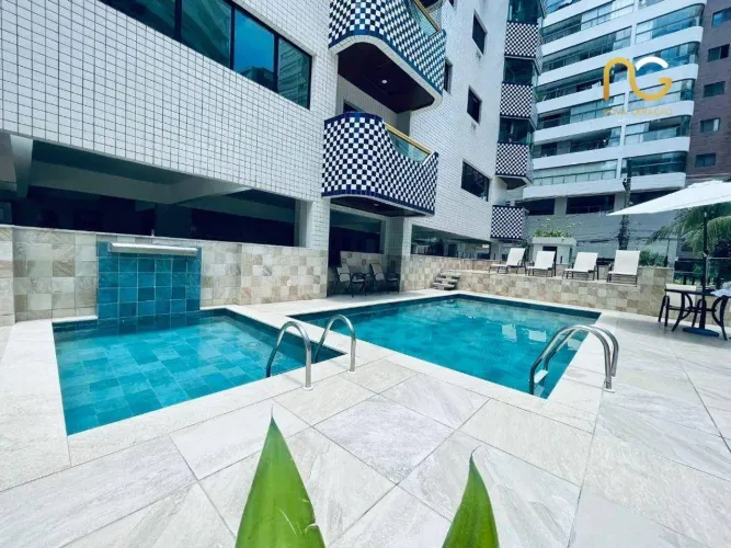 Apartamento com 3 dormitórios à venda, 130 m² por R$ 780.000,00 - Canto do Forte - Praia G
