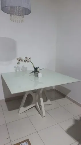 MESA de JANTAR 130x130 LC Off White