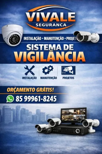Instalação e manutenção de câmeras de segurança - Vivale Segurança
