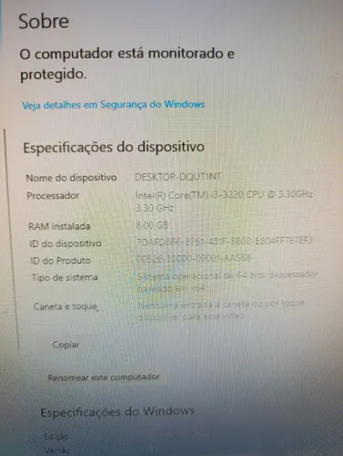 ? Computador Completo Intel i3 + 8GB RAM + Placa de Vídeo 2GB
