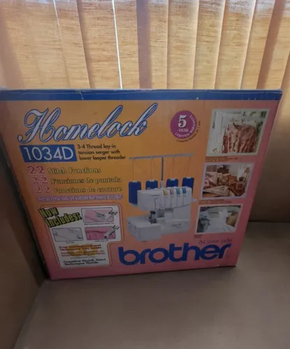 Máquina de Costura Overlock Brother Homelock 1034D - Nunca Usada