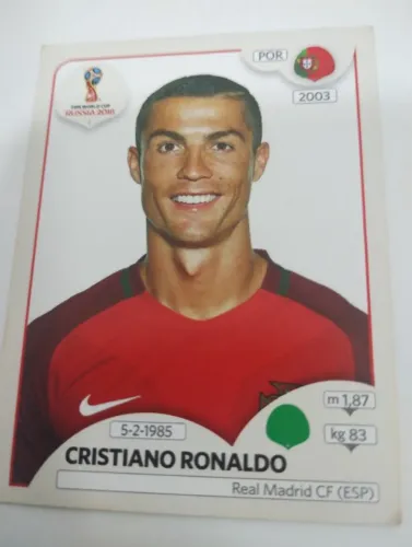 Figurinha CR7 Copa 2018 Rússia