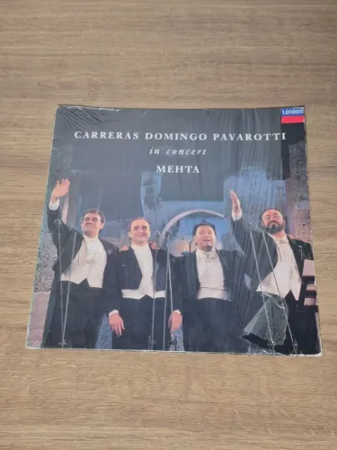LP três tenores Carreras, Domingo e Pavarotti em Londres