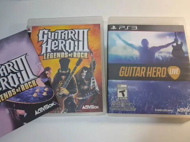 Guitar hero live + capa guitar hero 3