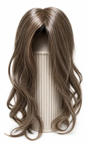 Aplique Cabelo Humano Castanho Claro Ondulado Natural