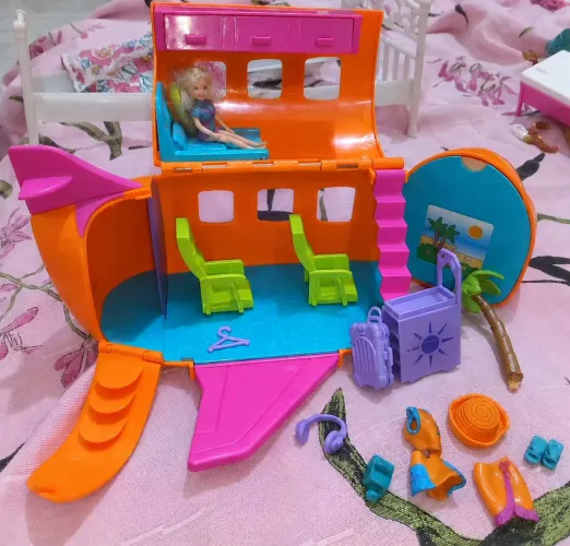 Avião Polly Pocket anos 2000