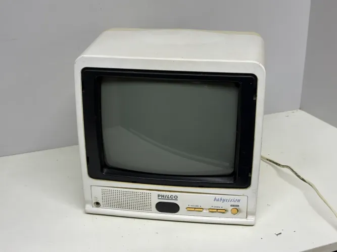 Tv antiga 10 polegadas pcr-1046 - anos 90 para game antigo