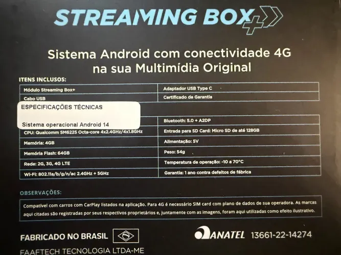 Streaming box Faaftech Octacorea