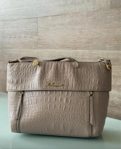 Bolsa grande Carmem Steffens em couro 