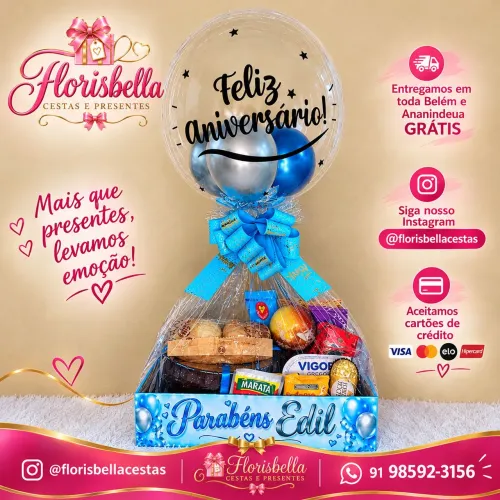 Cestas de café da manhã personalizadas