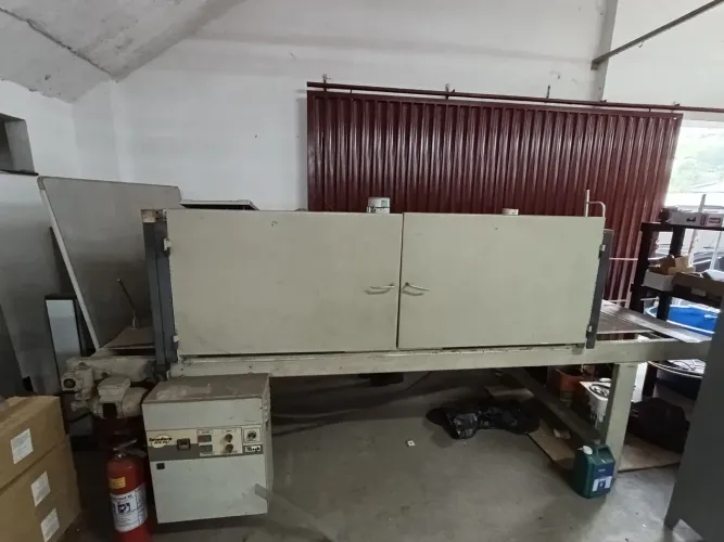 Secadora TÉRMICA de esteira contínua MOGK EPS 50,processos de serigrafia, Esteira de 1M