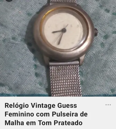 Relógio Feminino Guess Vintage com Pulseira de Malha