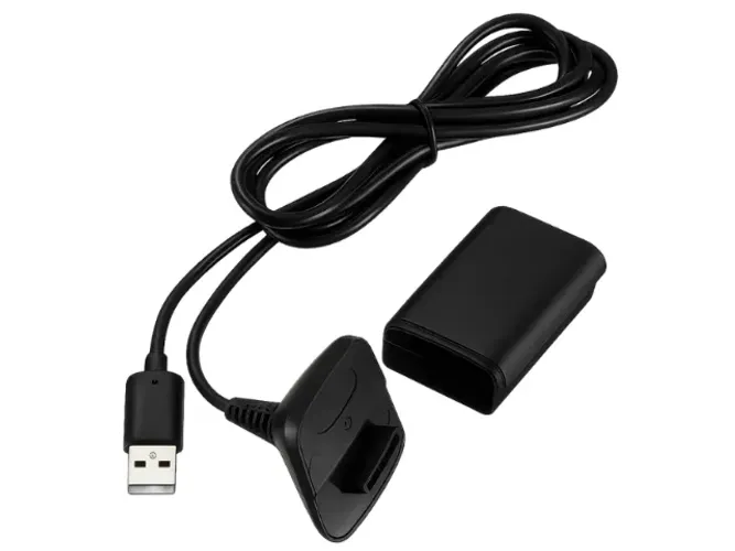 Carregador para Controle Xbox 360 Usb com Bateria Recarregável