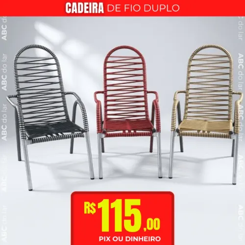CADEIRA DE FIO DUPLO REFORÇADA