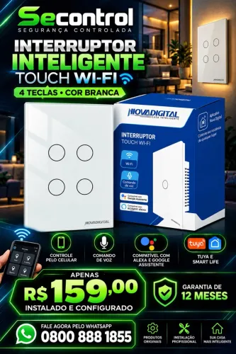 Interruptor Wi-Fi inteligente/ instalado