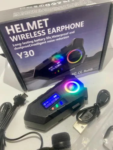 FONE BLUETOOTH CAPACETE DE MOTO COM RADIO