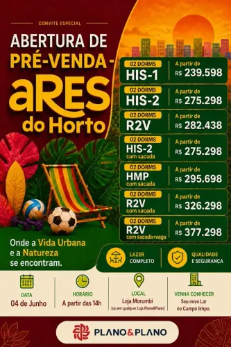 Lançamento Ares do Horto -Plano&Plano