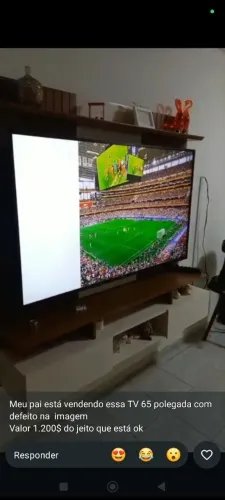 Tv 65 Polegadas com defeito na imagem 1250 Do geito que está 