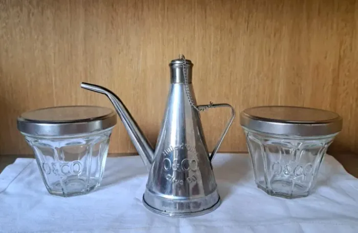 Galheteiro para azeite + 2 potes O&CO Olive Oil