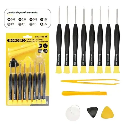 Kit Chaves Para Manutenção de Celular 14 Peças
