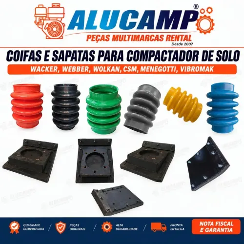 Compactador de solo , vendas coifas , sapatas da percussão