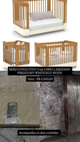 Berço evolutivo 3 em 1