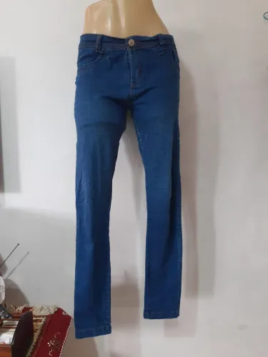 Calças femininas jeans sociais