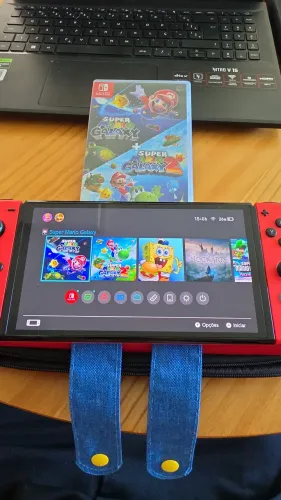 Nintendo Switch Veemelho + Super Mario Galaxy