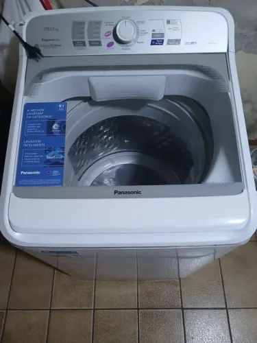 MÁQUINA DE LAVAR ROUPA MARCA PANASONIC 15 KILOS ZERO
