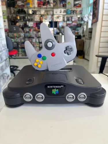 CONSOLE NINTENDO 64 PRETO (1) SEMINOVO - N64