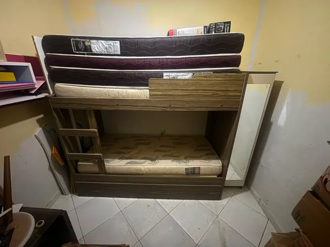 CAMA TRILICHE COR RÚSTICA
