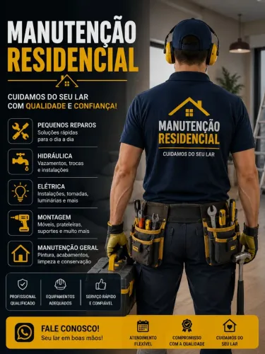 Manutenção Residencial - Montador de Móveis, Hidráulica, elétrica etc