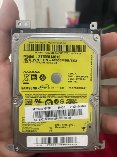 HD Samsung 500GB + Windows 10