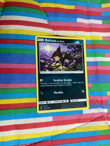 carta pokémon rattata de alola (básico)