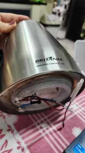 Carcaça Inox Chaleira Elétrica Britânia Control 1.8L (Com Resistência / Peça de Reposição)