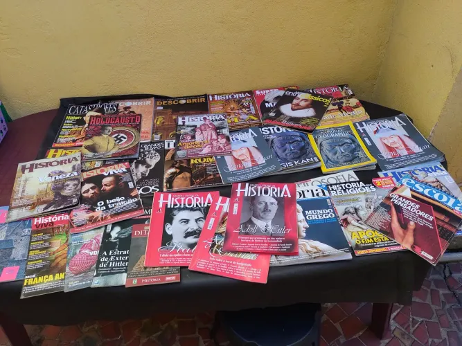 Lote com 31 revistas tema História, originais, bom estado. E outros!