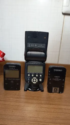 Kit Flash Yongnuo YN565 EX II + rádio - pronto para uso externo