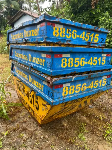 Vendo caçambas de entulho parcelo em até 21x com a taxa da maquininha