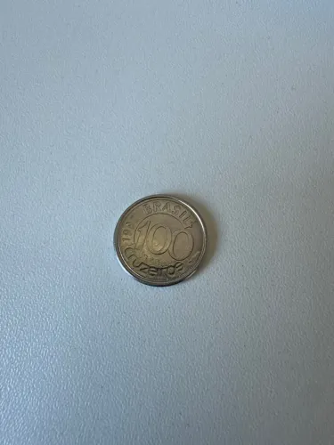 Moeda 100 cruzeiros 1992 peixe boi