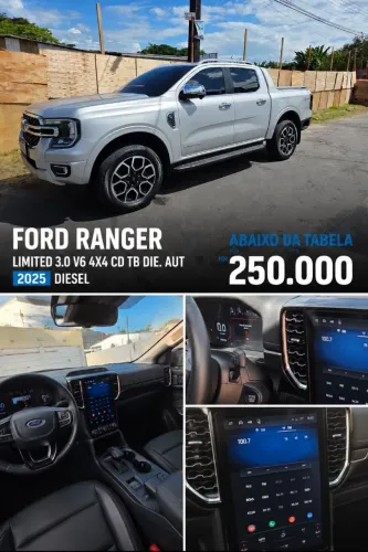 Ford Ranger Limited+ 3.0 V6 4X4 CD TB DIE AUT 2025