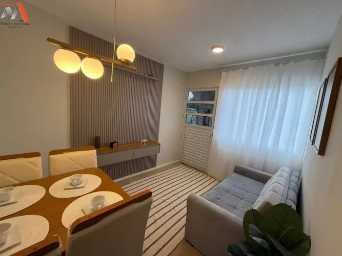 Apartamento com 2 quartos, porteira fechada, vaga de garagem e lazer completo