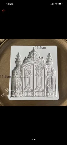 Molde silicone porta castelo