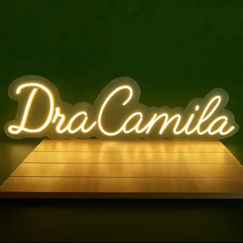 Placa Neon led com nome personalizado