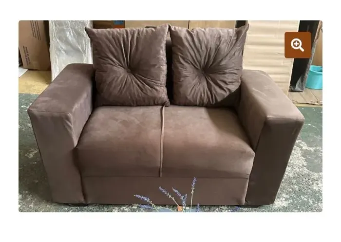 Sofá bela 2 Lugares Marrom- CONFORTÁVEL E MODERNO