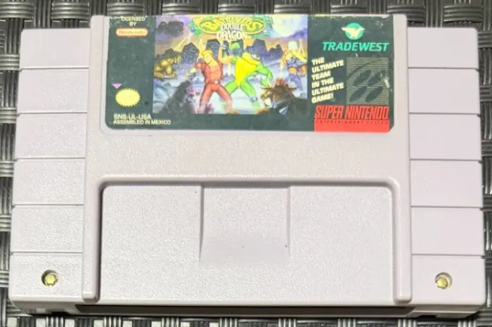 BATTLETOADS & DOUBLE DRAGON SNES ORIGINAL * PCB ORIGINAL NINTENDO * LABEL ORIGINAL * TRADW