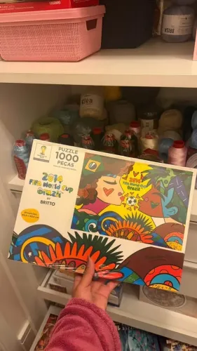 QUEBRA CABEÇA ROMERO BRITTO 1000 PEÇAS GROW COPA