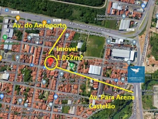 Terreno / Imóvel Comercial Próximo a Avenida do Aeroporto, BR 116 e Arena Castelão em Aven