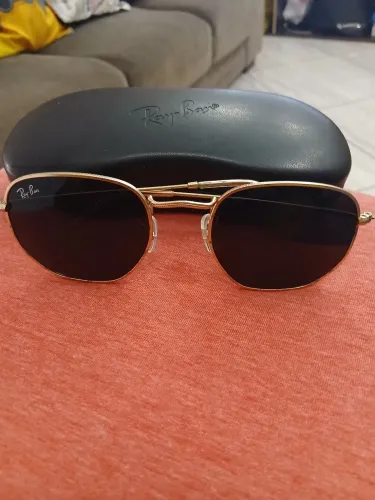LINDO ÓCULOS DE SOL RAY-BAN HEXAGONAL FIAT LENSES RB3548N ORIGINAL TAMANHO 54 COM ESTOJO