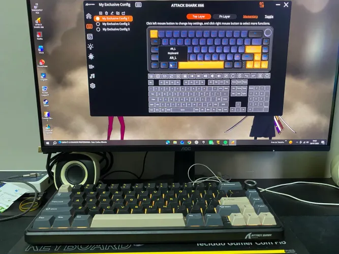 Teclado attack shark x66